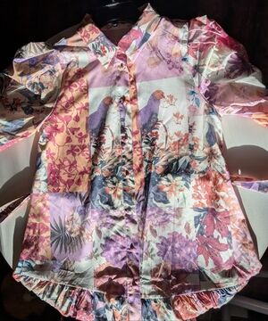 Chic Floral Patchwork Mini Dress